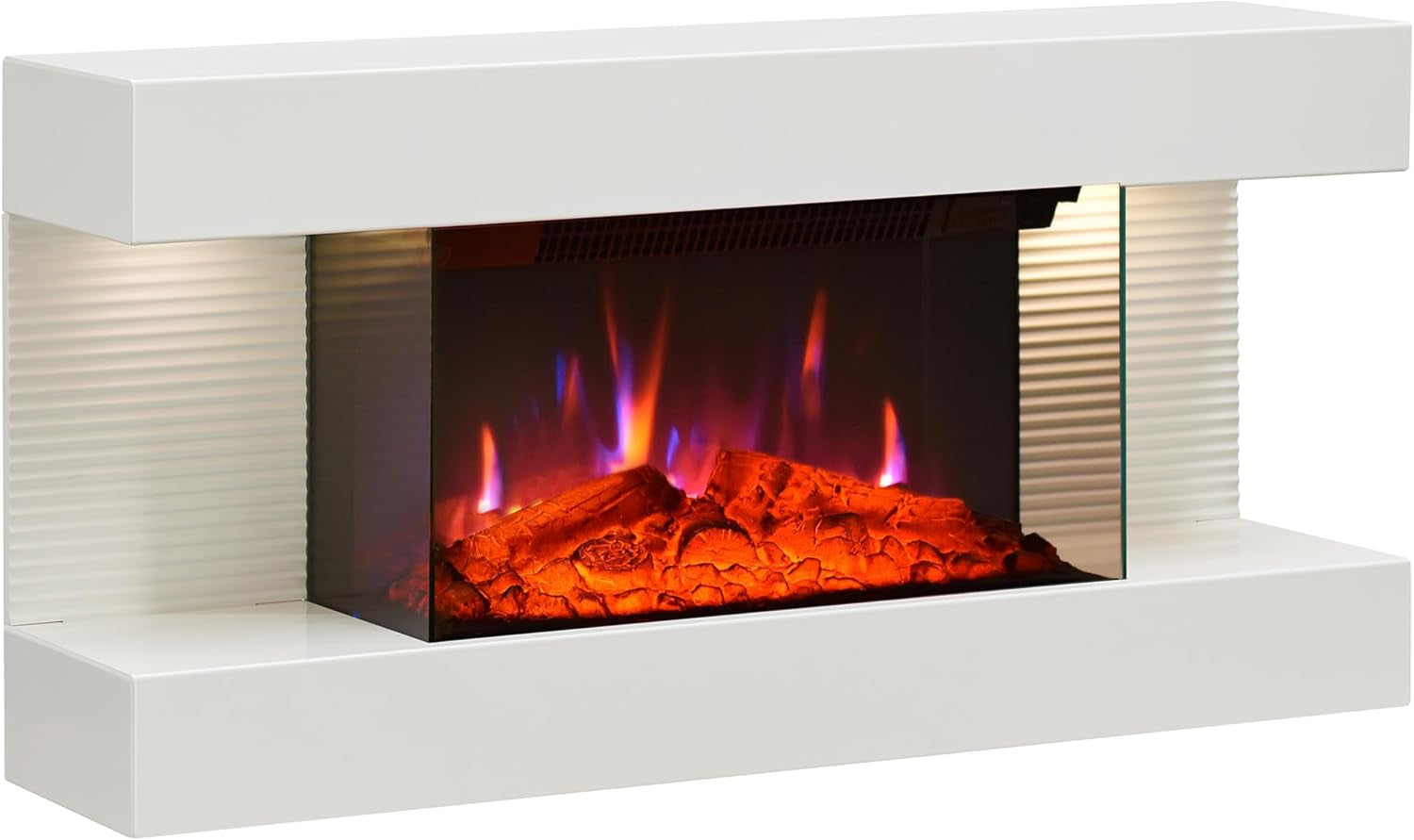IDA - Chimenea Eléctrica De Pared, 1800 W, Chimenea Eléctrica Decorativa