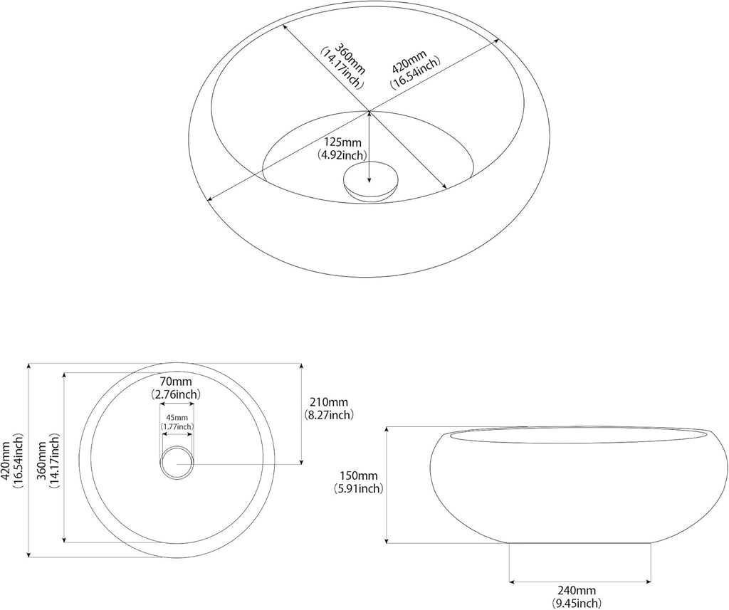 Lavabo Artesanal Ceramic Sphere