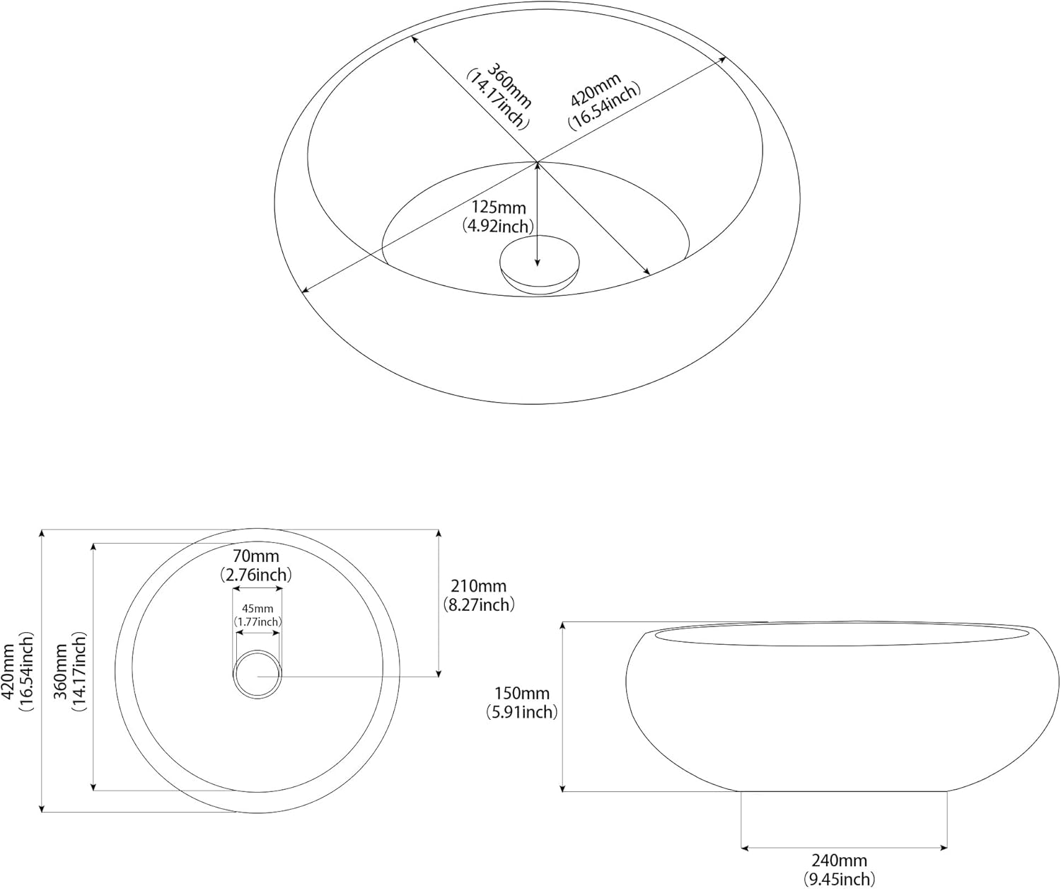 Lavabo Artesanal Ceramic Sphere