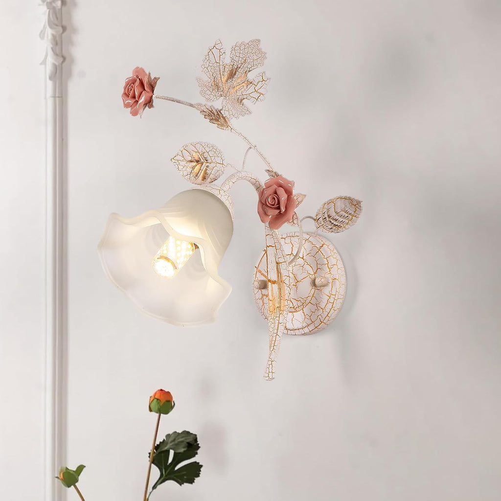 Retro Flores Aplique Pared Interior