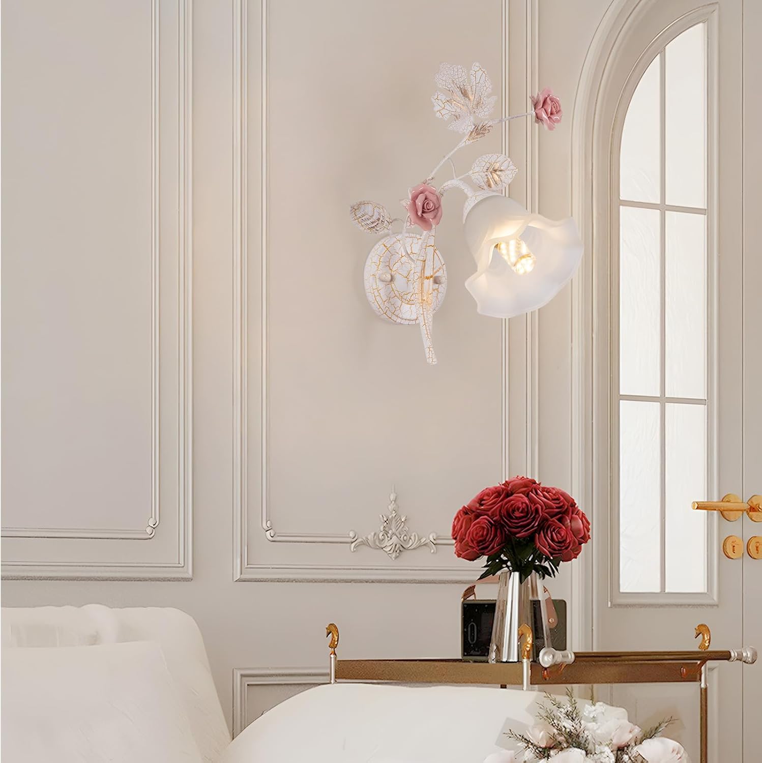 Retro Flores Aplique Pared Interior