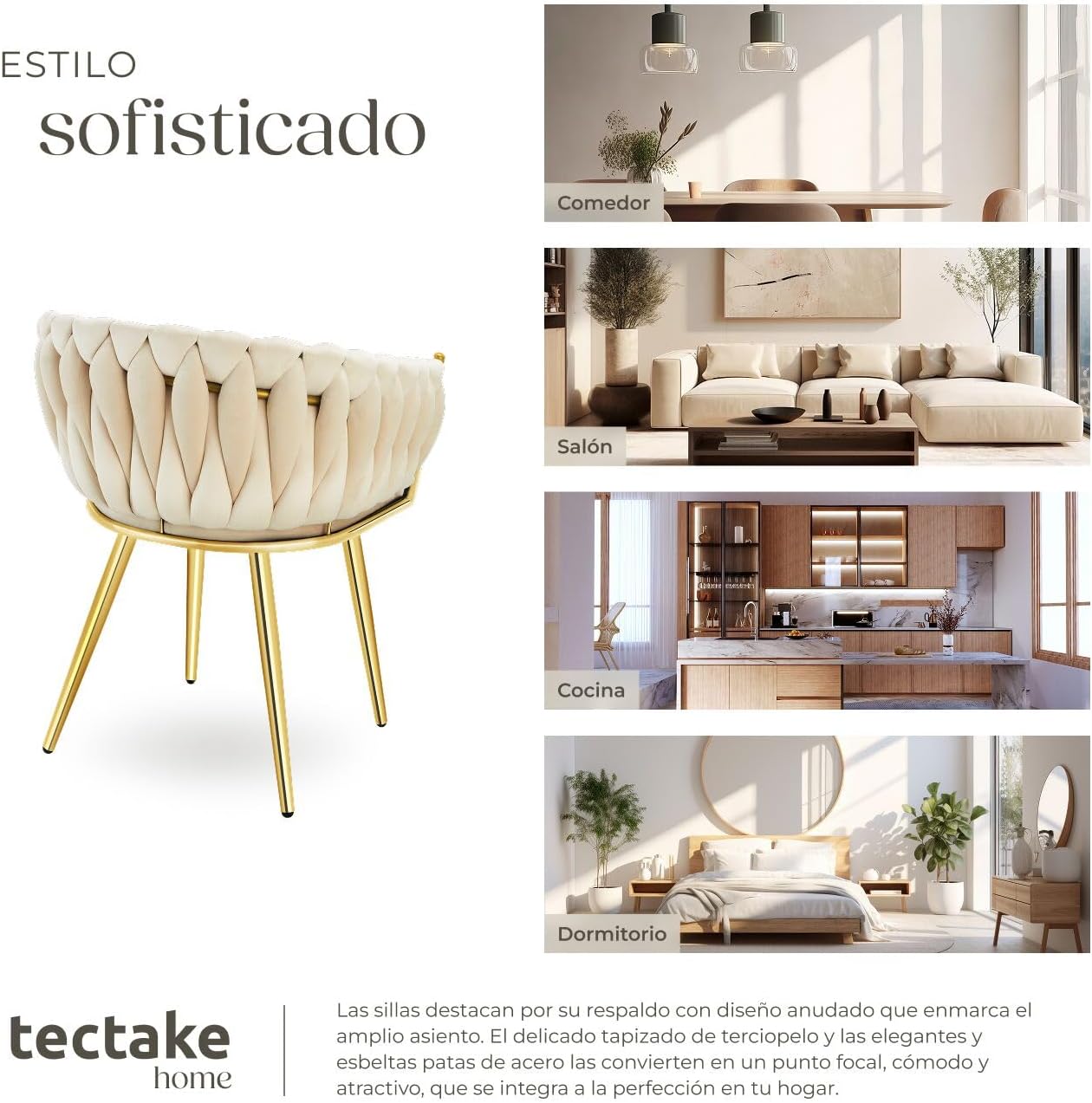 Juego de Sillas Knot & Gold 
