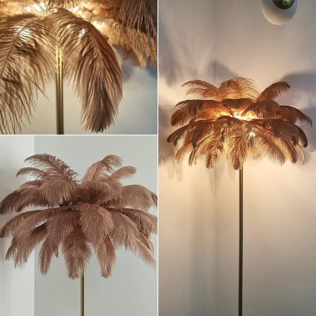 Lámpara De Pie Ostrich Plume Grandeur