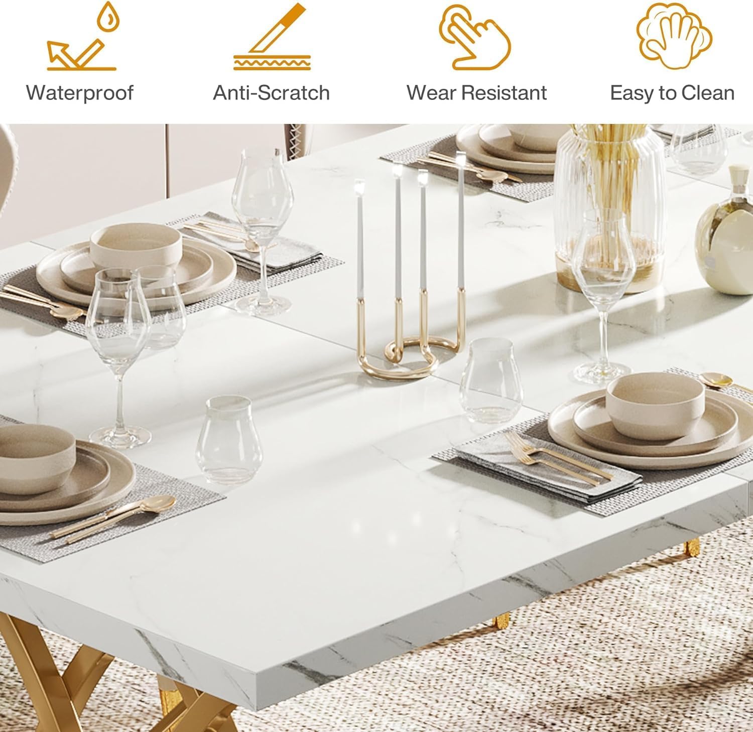 Mesa de Comedor Aura Gold