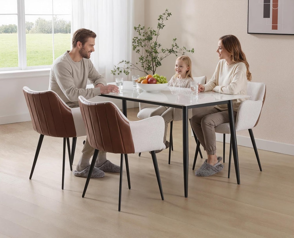 Chairus Juego De 2 Sillas De Comedor Cuero PU