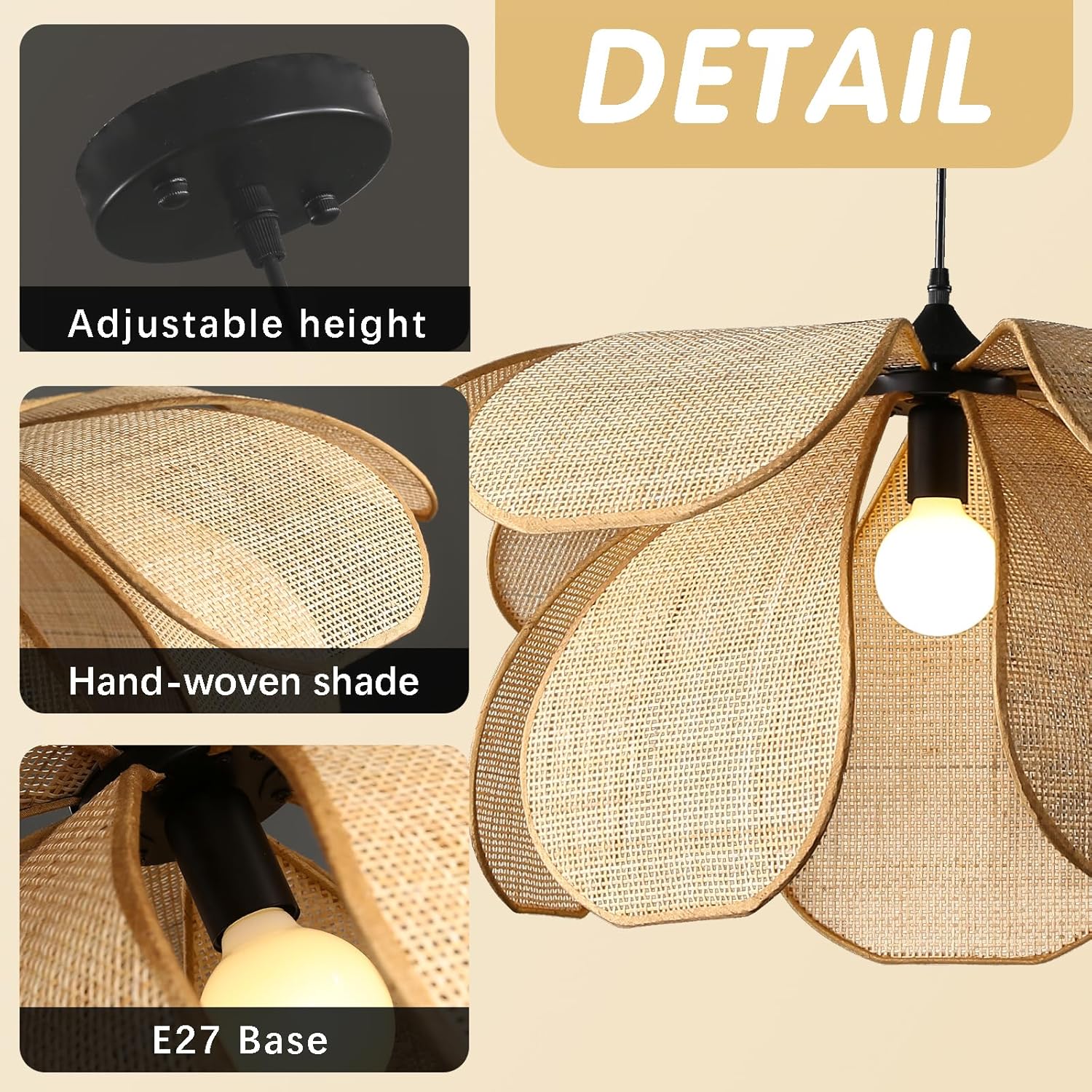 Lampara Techo Colgante Boho