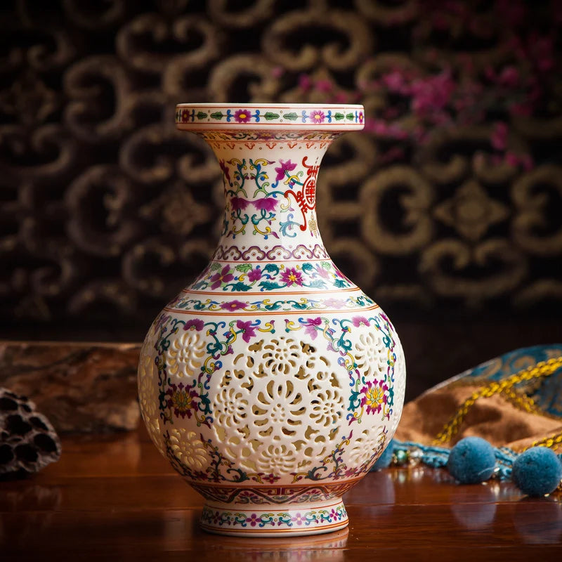 Jarrón de Porcelana Impérial Jingdezhen