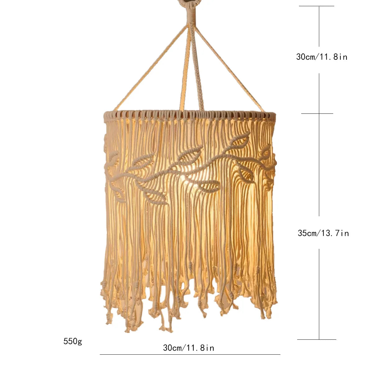 Lámpara Macramé Lumière Bohème