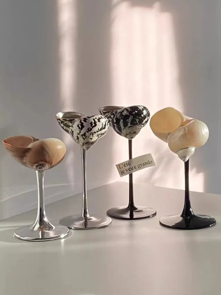 Copa de Cristal 'Nautilus' – Artesanía Nórdica y la Poética del Mar