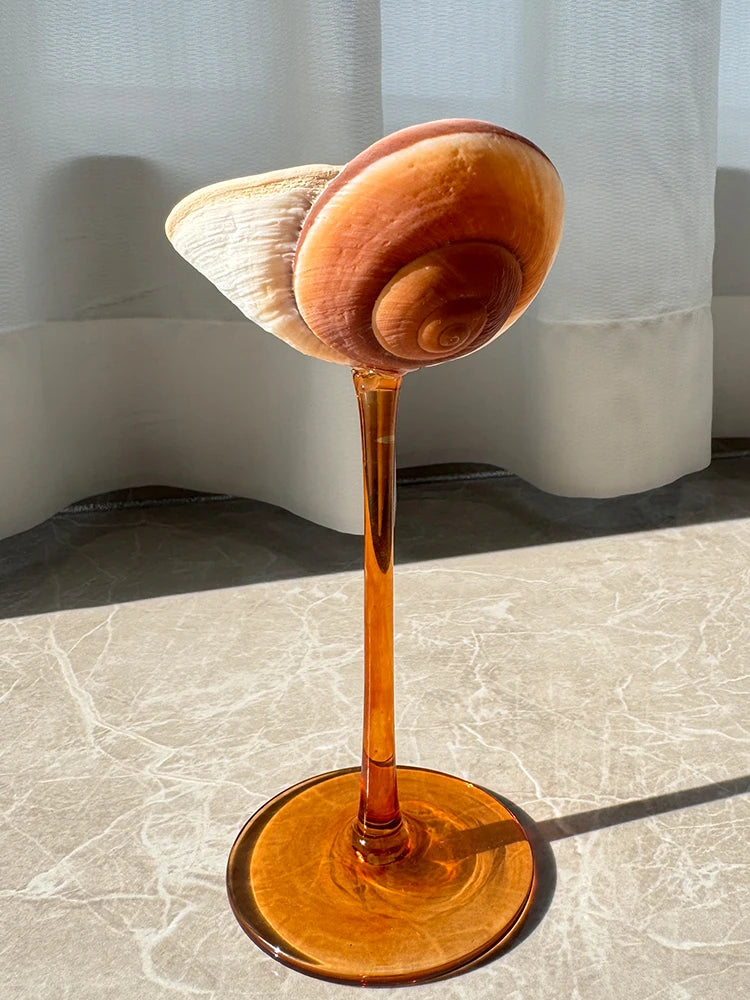 Copa de Cristal 'Nautilus' – Artesanía Nórdica y la Poética del Mar