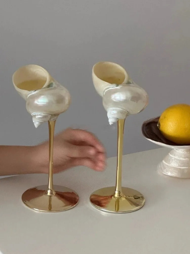 Copa de Cristal 'Nautilus' – Artesanía Nórdica y la Poética del Mar