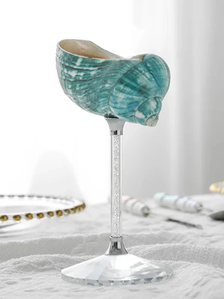 Copa de Cristal 'Nautilus' – Artesanía Nórdica y la Poética del Mar