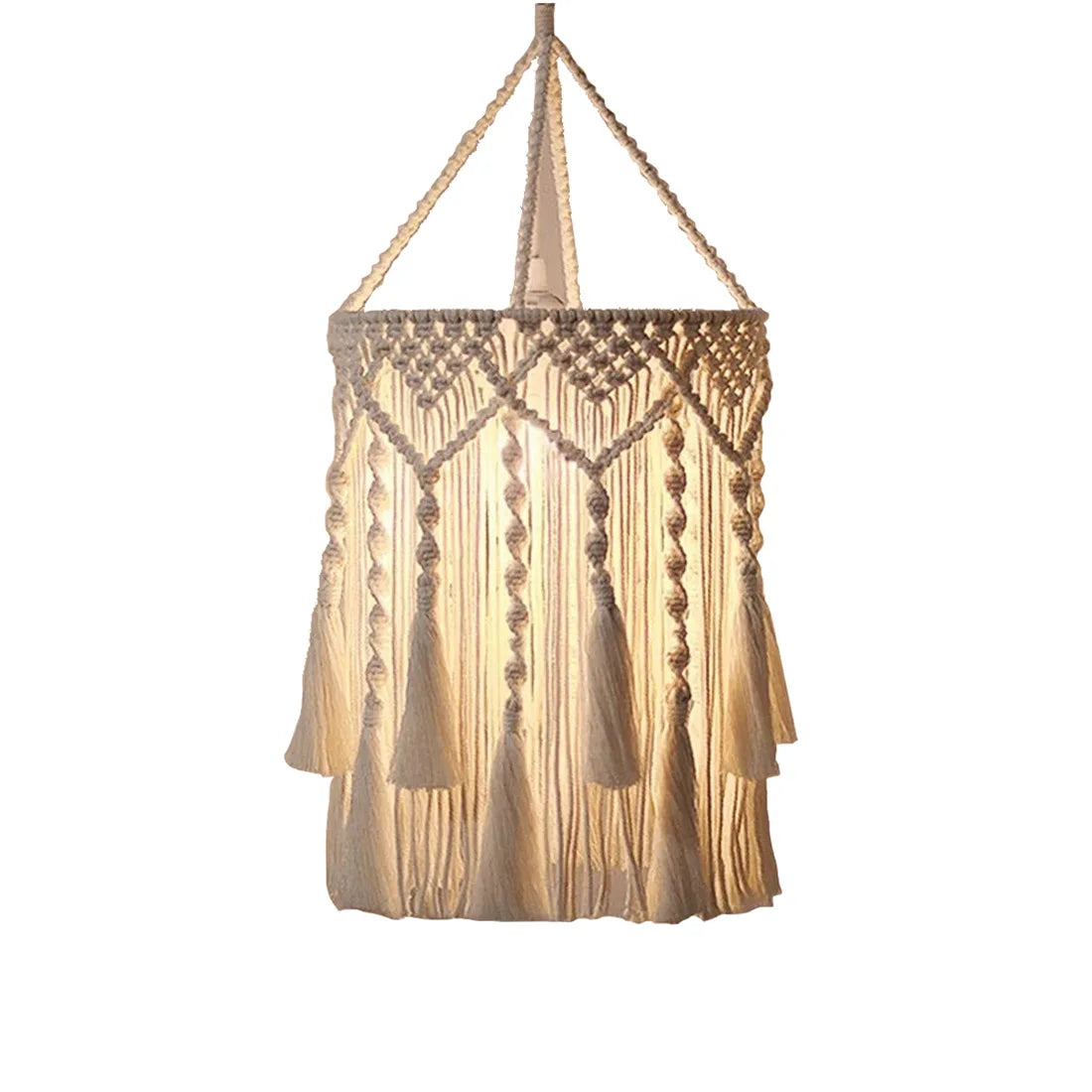 Lámpara Macramé Lumière Bohème