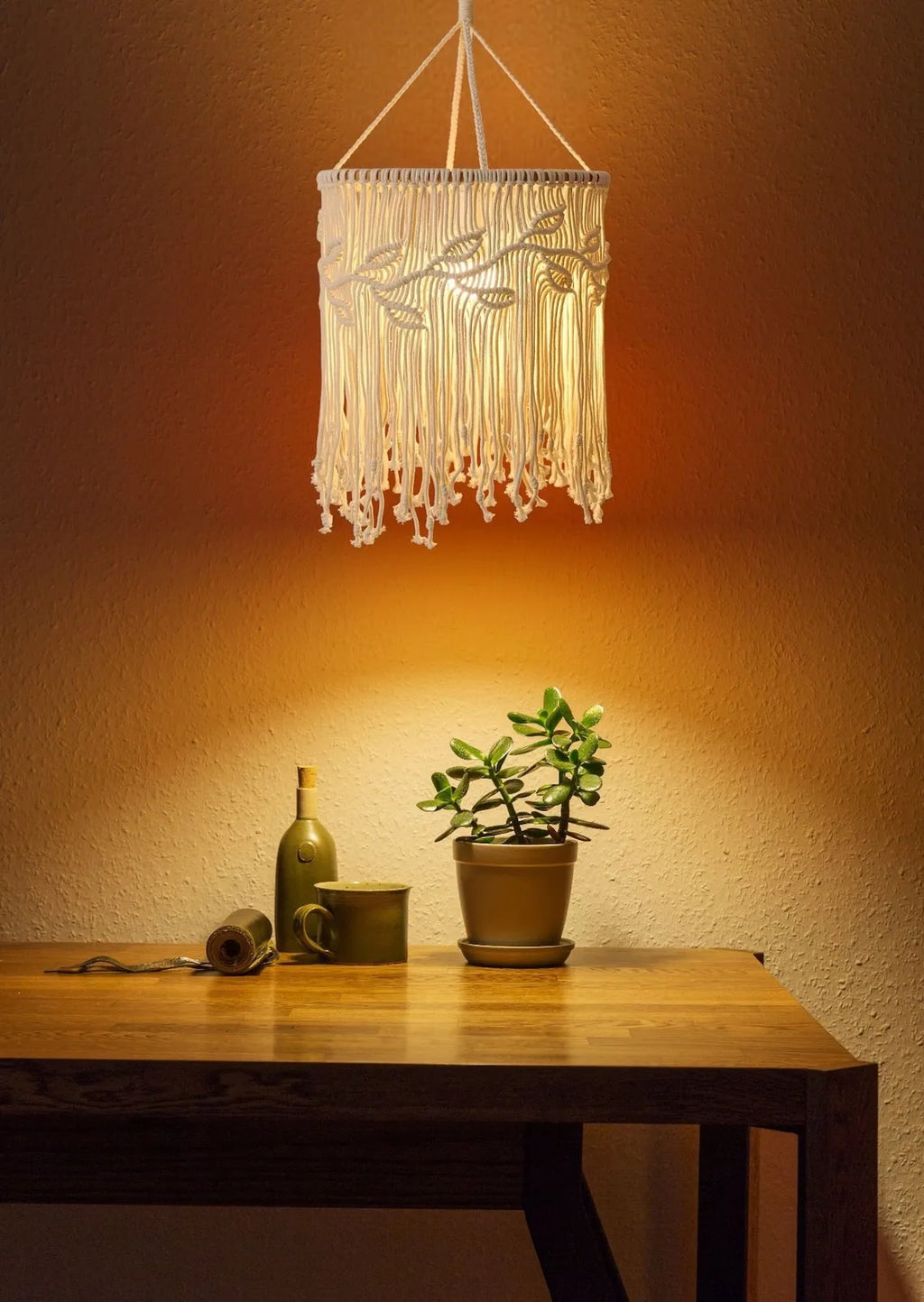 Lámpara Macramé Lumière Bohème