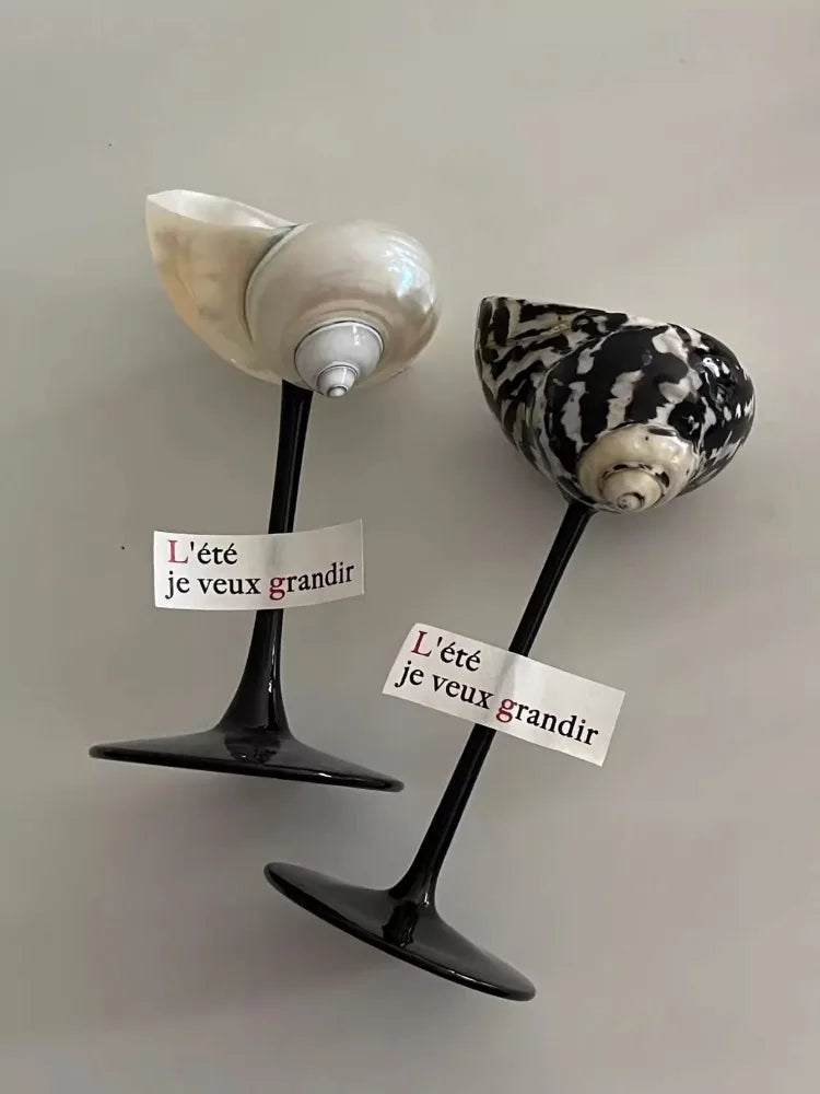 Copa de Cristal 'Nautilus' – Artesanía Nórdica y la Poética del Mar