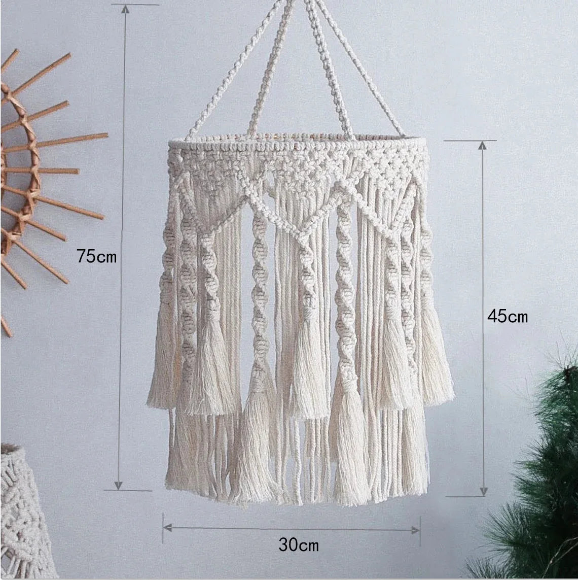 Lámpara Macramé Lumière Bohème