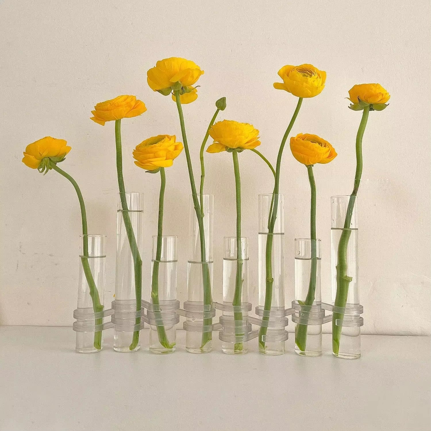 Test Tube Vases, High Appearance Glass Ornaments, Fresh Flowers, Hydroponic Planters, Combination Flower Vase Decorations
