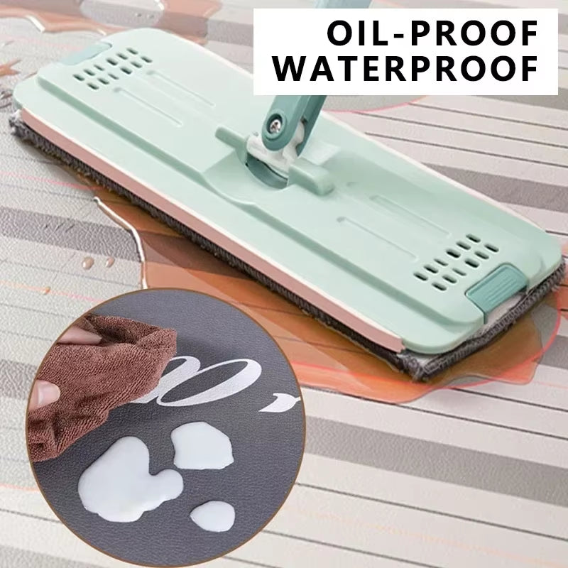 Entrance Door Mat Anti-Slip Waterproof Dirt-Resistant Carpet Retro Green Plaid Pvc Leather Rug Semicircle Home Decor Floor Mats